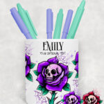15689 personalised dead rosey pen pot 1