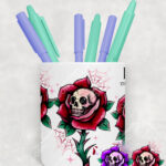 15689 personalised dead rosey pen pot 2