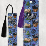 15697 mystical black cat bookmark 1