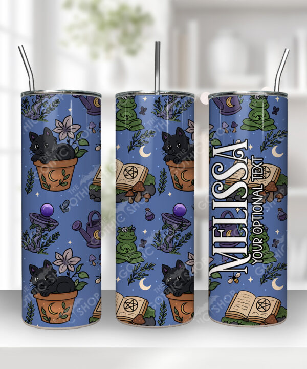 15698 mystical black cat tumbler 1