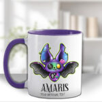 15705 personalised zombie bat gothic mug 2