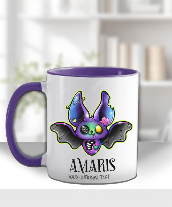 15705 personalised zombie bat gothic mug 2