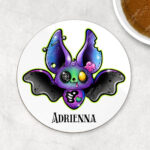 15706 personalised zombie bat gothic coaster 1