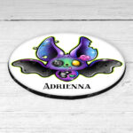 15706 personalised zombie bat gothic coaster 2