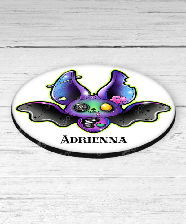 15706 personalised zombie bat gothic coaster 2