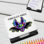 15708 personalised zombie bat gothic memo notes 1