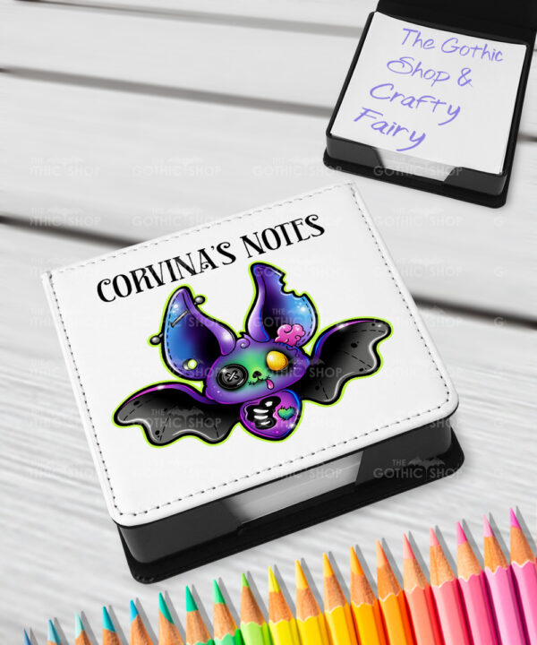 15708 personalised zombie bat gothic memo notes 1