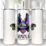 15710 personalised zombie bat gothic tumbler 1