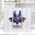 15710 personalised zombie bat gothic tumbler 2