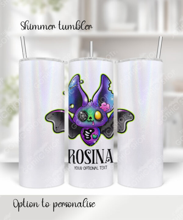 15710 personalised zombie bat gothic tumbler 2