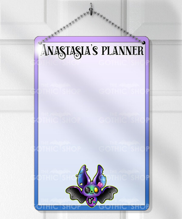 15714 personalised zombie bat gothic metal sign 1