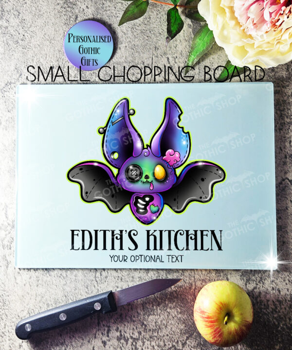15717 personalised zombie bat gothic chopping board 1