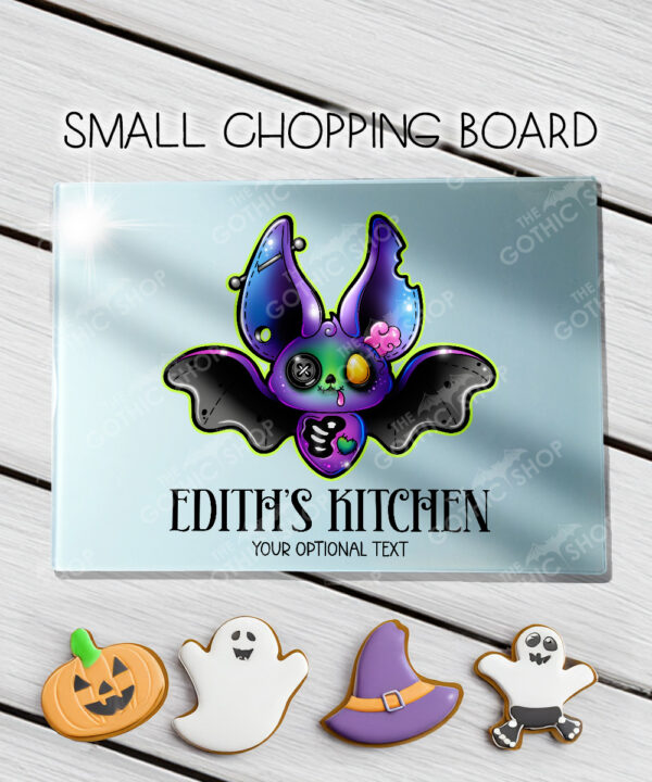 15717 personalised zombie bat gothic chopping board 2