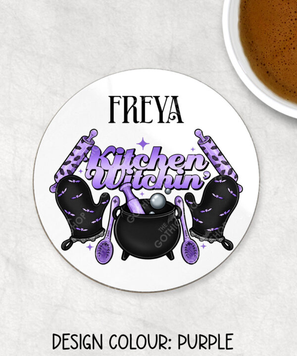 15727 personalised kitchen witch coaster 1