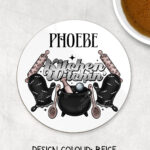 15727 personalised kitchen witch coaster 2