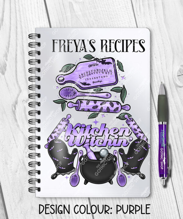 15729 personalised kitchen recipe notebook 1