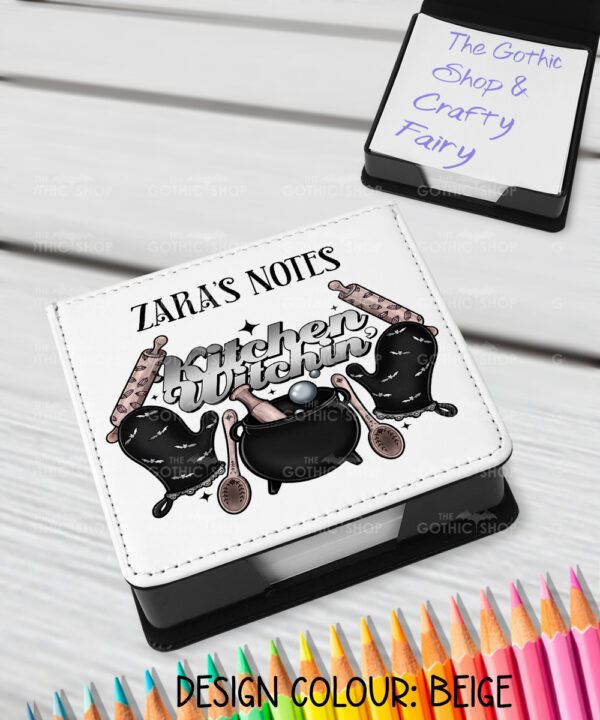 15730 personalised kitchen witch memo notes 2