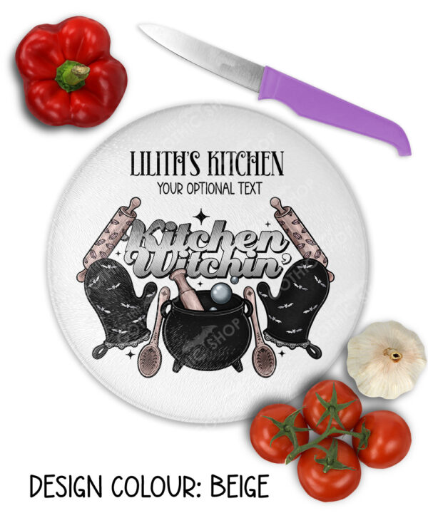 15741 personalised kitchen witchen chopping board 2