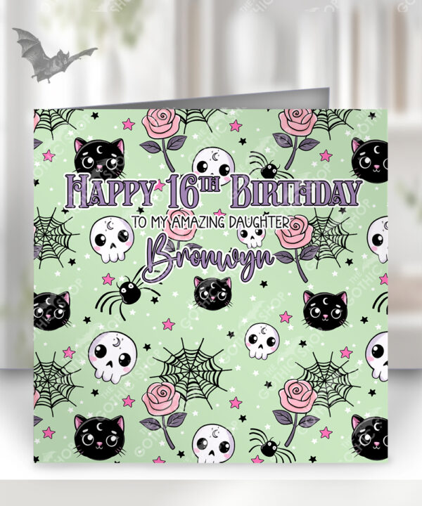 15748 personalised kawaii gothic birthday card 1