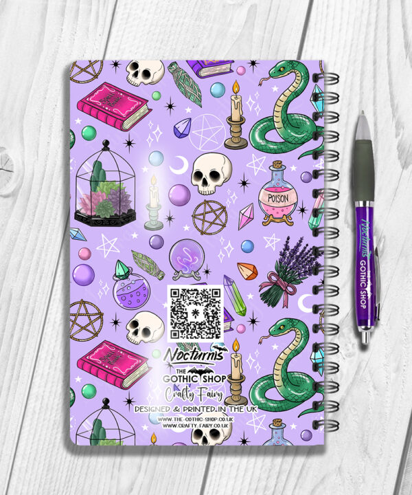 15758 personalised purple gothic witchy notebook 2