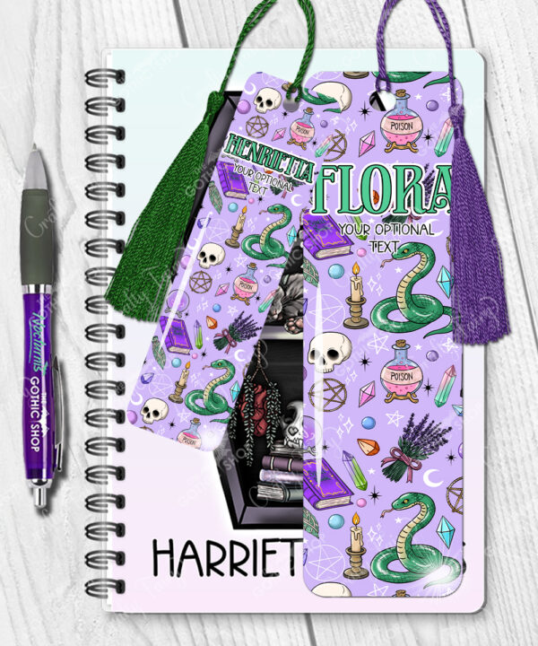 15759 personalised purple gothic witchy bookmark 2