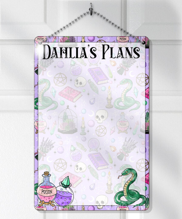 15760 personalised purple gothic witchy planner 1