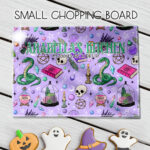 15762 personalised purple gothic witchy chopping board 2