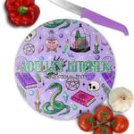 15763 personalised purple gothic witchy chopping board 1