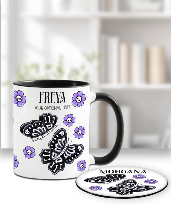 15767 personalised bone moths gothic mug 4