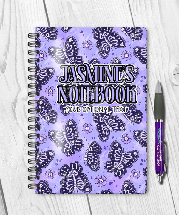 15769 personalised moths gothic notebook 1