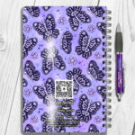 15769 personalised moths gothic notebook 2