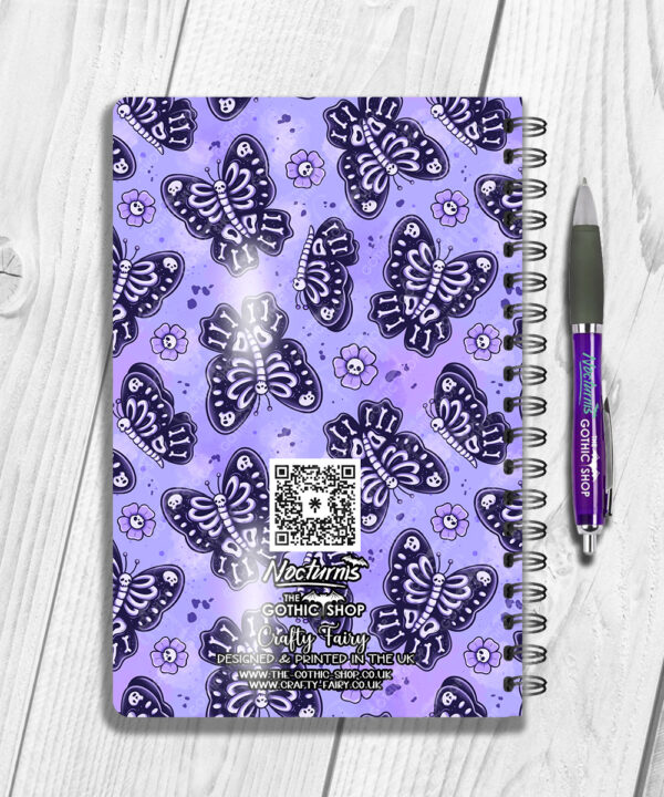 15769 personalised moths gothic notebook 2