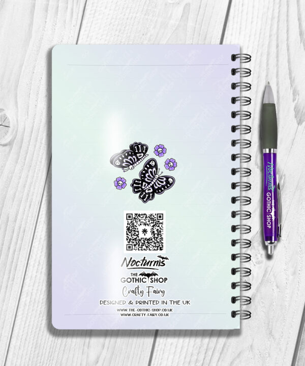 15770 personalised moths gothic notebook 2