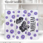 15775 personalised moths skull flowers gothic tumbler 1