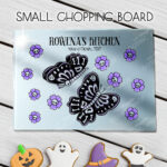 15780 personalised moths skull flowers gothic chopping board 2