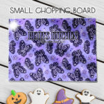 15781 personalised moths skull flowers gothic chopping board 1