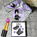 15785 personalised moths skull flowers gothic compact mirror 2