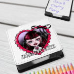 15795 personalised goth girl red heart gothic memo notes 1