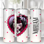 15797 personalised goth girl red heart gothic tumbler 1