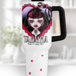 15799 personalised goth girl red heart gothic stanley cup 2
