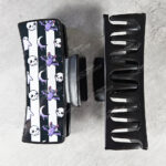 18516 skull hair clip gothic 1