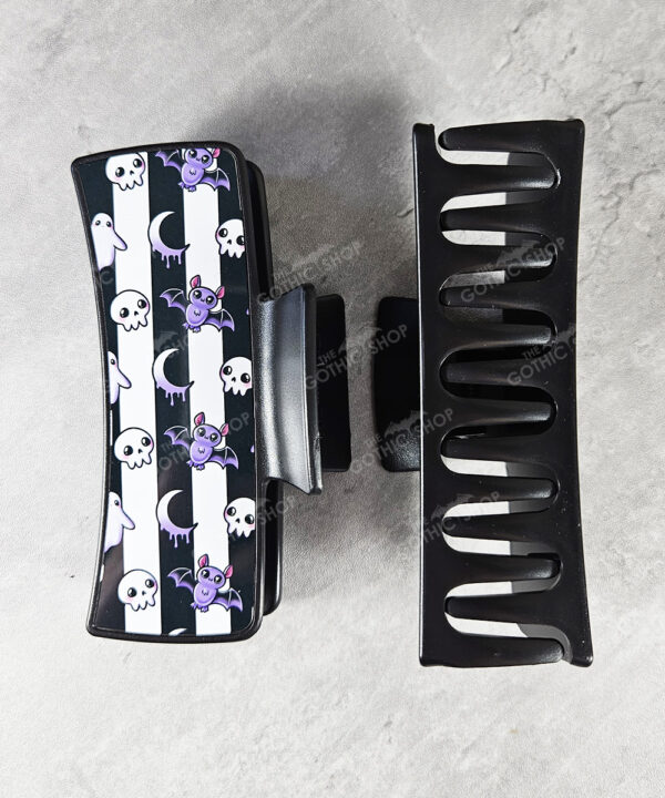 18516 skull hair clip gothic 1