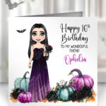 18526 gothic halloween girl card 2