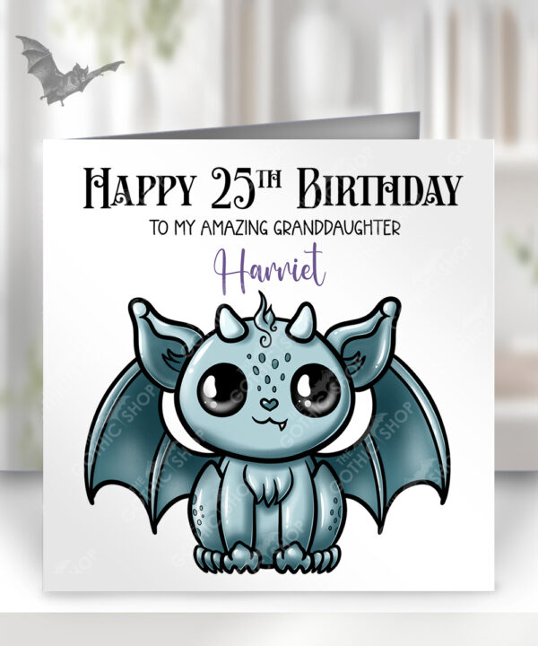 18536 personalised green kawaii gargoyle card 1