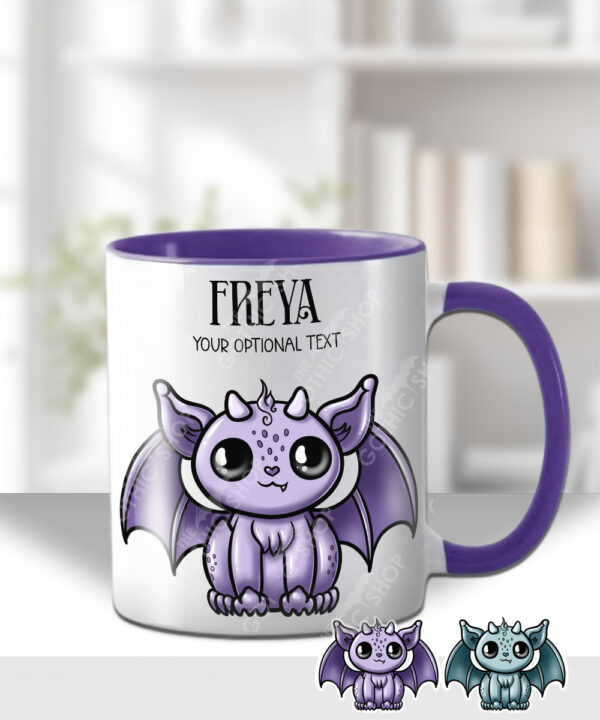 18537 personalised green kawaii gargoyle gothic mug 2