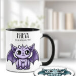 18537 personalised green kawaii gargoyle gothic mug coaster 1