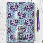 18539 personalised purple kawaii gargoyle gothic notebook 2