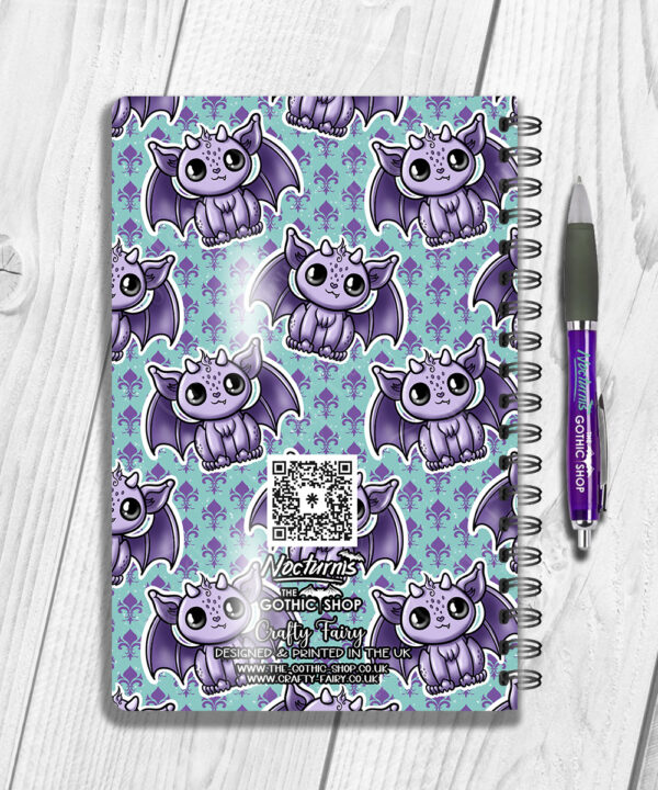 18539 personalised purple kawaii gargoyle gothic notebook 2