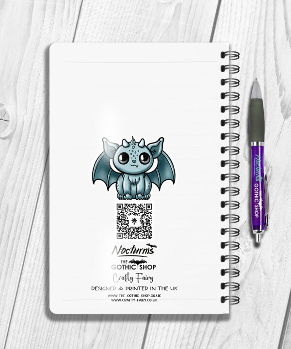 18540 personalised kawaii gargoyle gothic purple notebook 2