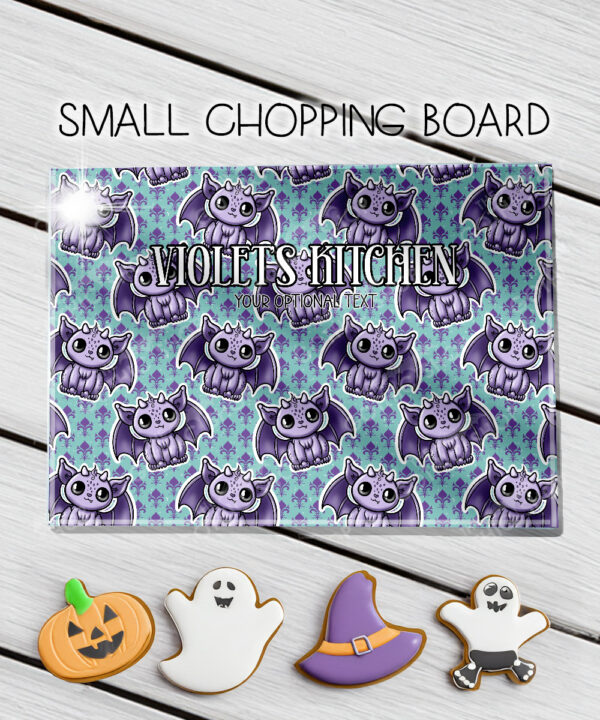 18549 personalised kawaii gargoyle gothic chopping board 3